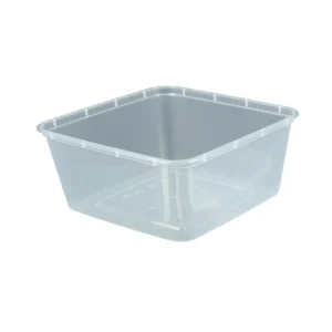 LUX Thinwall SQR 2000ml / Kotak makan plastik / kotak makan tahan panas & dingin